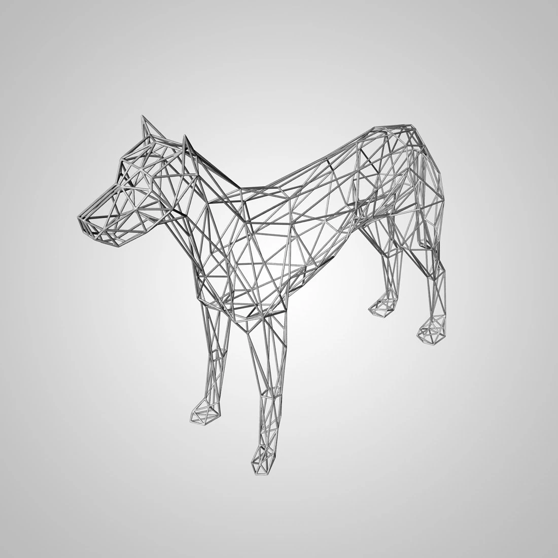 Dog 3D Print Model .c4d .max .obj .3ds .fbx .stl .blend 