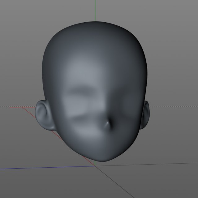 Head doll 3D 打印模型 .c4d .max .obj .3ds .fbx .stl .blend 