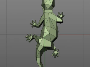 トカゲ 3Dプリントモデル