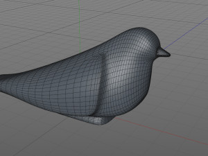 Stylized bird 3D Print Model