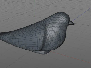 Stylized bird 3D Print Model