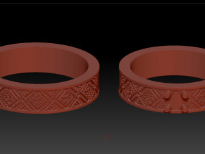 Two rings Model Cetak 3D