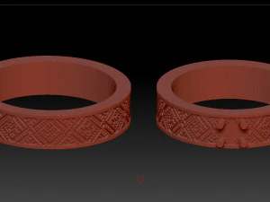 Two rings 3D Print Model