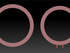 Two rings Model Cetak 3D