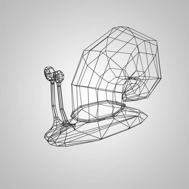Snail 3D Baskı Modeli .c4d .max .obj .3ds .fbx .stl .blend 