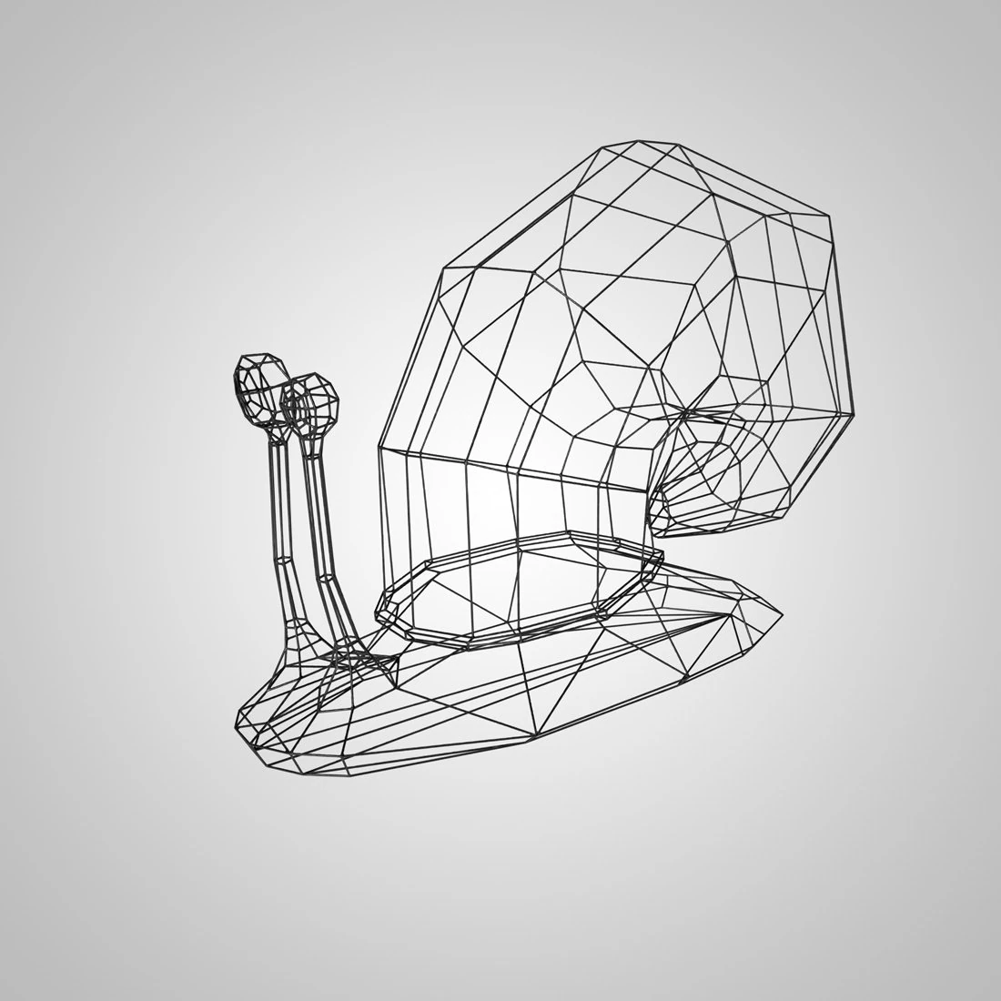 Snail 3D Print Model .c4d .max .obj .3ds .fbx .stl .blend 