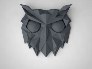 Owls head 3D Print Model