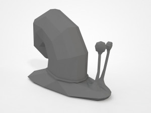 Low poly snail 3D-Druckmodell