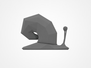 Low poly snail 3D-Druckmodell