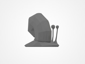 Low poly snail 3D-Druckmodell