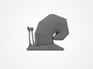 Low poly snail 3D-Druckmodell