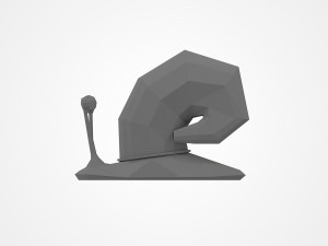 Low poly snail 3D-Druckmodell