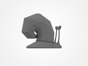 Low poly snail 3D-Druckmodell