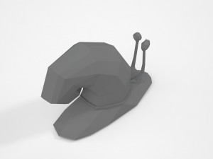 Low poly snail 3D-Druckmodell