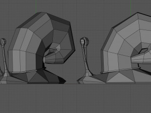 Low poly snail 3D-Druckmodell
