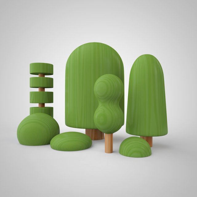 Trees Model Cetak 3D .c4d .max .obj .3ds .fbx .stl .blend 