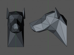 Head dog Modelo de Impressão 3D