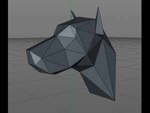 Head dog 3D-printmodel