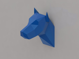 Head dog 3D-printmodel