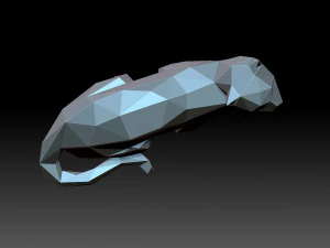 Low poly cat 3D Print Model