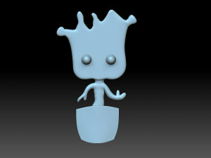 Groot in a pot 3D Print Model