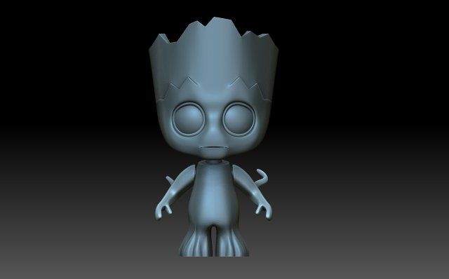 I am groot 3D Print Model .c4d .max .obj .3ds .fbx .stl .blend 