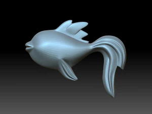 Balık heykelciği 3D Baskı Modeli