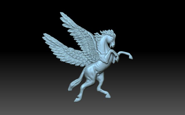 Pegasus Modelo de Impressão 3D .c4d .max .obj .3ds .fbx .stl .blend 