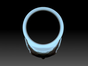 The skull ring Modelo de Impressão 3D