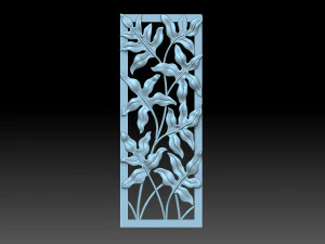 꽃 장식 3D 프린트 모델