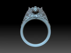 Wolf ring 3D Print Model