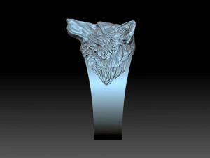 Wolf ring 3D Print Model
