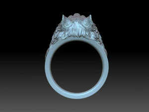 Wolf ring 3D Print Model