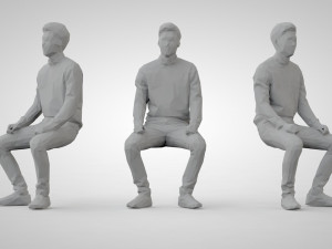 Low poly people Modèles 3D en vedette