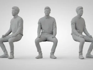 Low poly people 3D Print Model