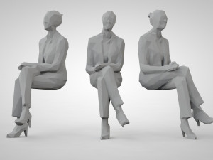 Low poly people 3D प्रिंट मॉडल