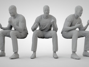 Low poly people 3D प्रिंट मॉडल