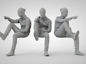 Low poly people 3D प्रिंट मॉडल