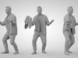 Low poly people Modèles 3D en vedette