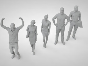 Low poly people Modello di stampa 3D