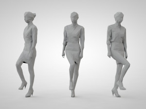 Low poly people Modello di stampa 3D