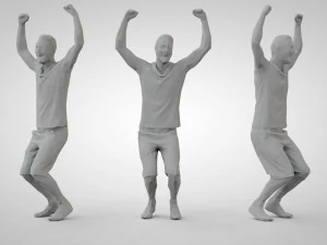 Low poly people 3D Print Model