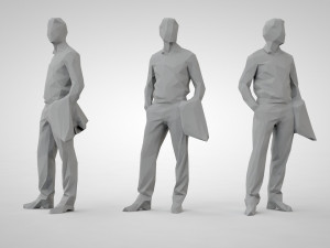 Low poly people Modello di stampa 3D