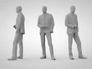 Low poly people 3D Print Model