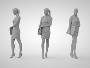 Low poly people 3D 打印模型