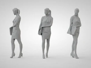 Low poly people 3D Print Model