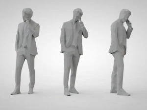 Low poly people 3D Print Model