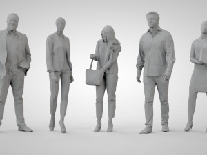 Low poly people 3D Print Model