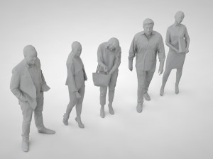 Low poly people Modello di stampa 3D