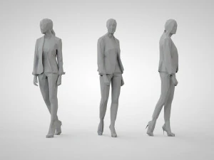 Low poly people 3D Print Model
